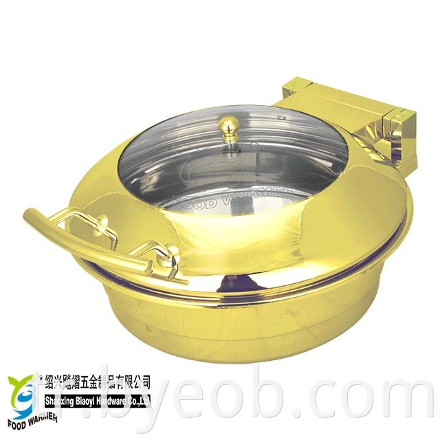 Küçük Rond İndüksiyon Büfe Chafing Dish Chafer